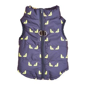 Cartoon Cardigan Waistcoat with Zipper Tractive Hole for Dogs